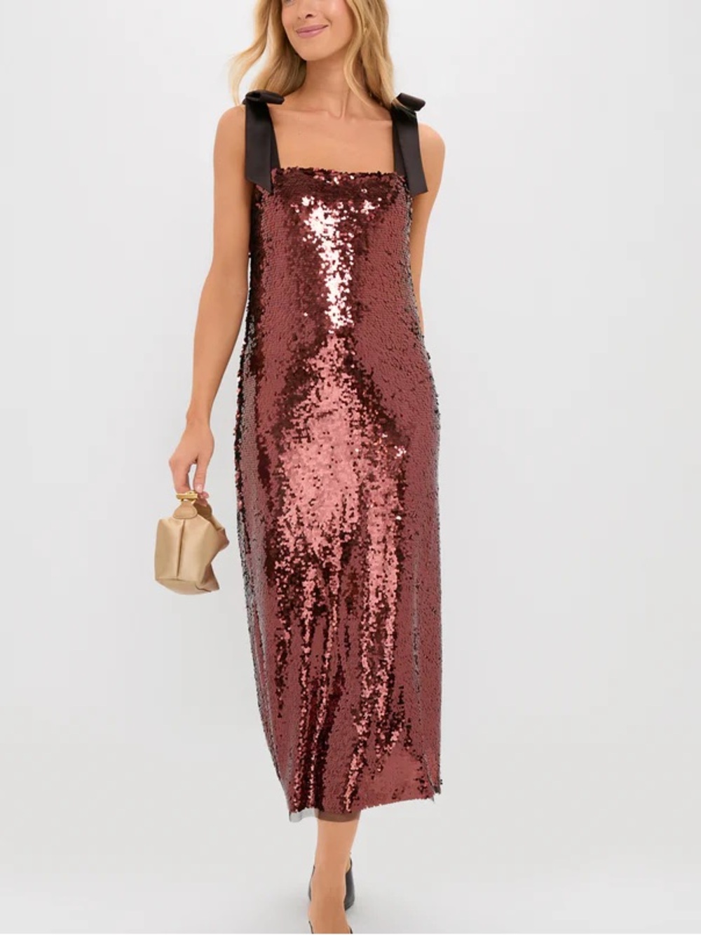 NWT Tuckernuck Bronze Sequin Midi Dress
